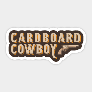 Cardboard Cowboy Logo T-Shirt Sticker